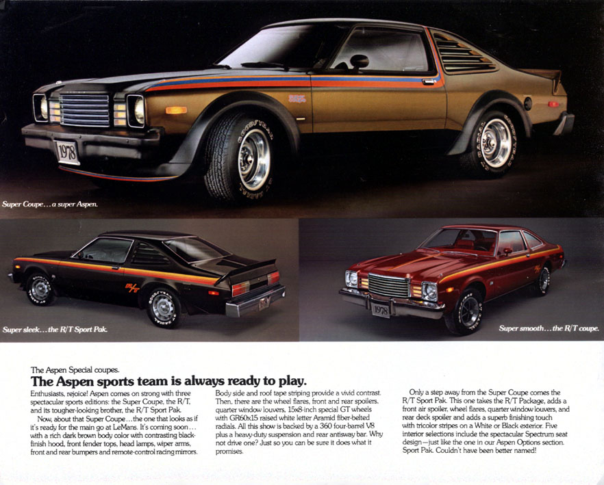 1978 Dodge Aspen Brochure Page 7
